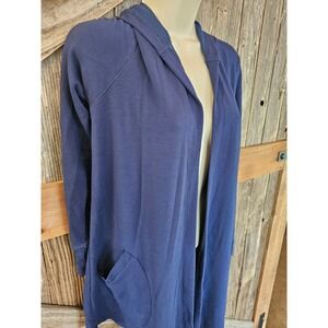 Cuddl Duds ultra soft comfort  size small womens Cardigan tunic blue casual ^